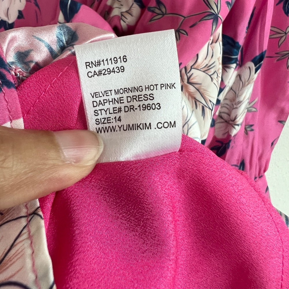 Yumi Kim Daphne Pink Silk Dress - Anthropologie - Picture 6 of 8